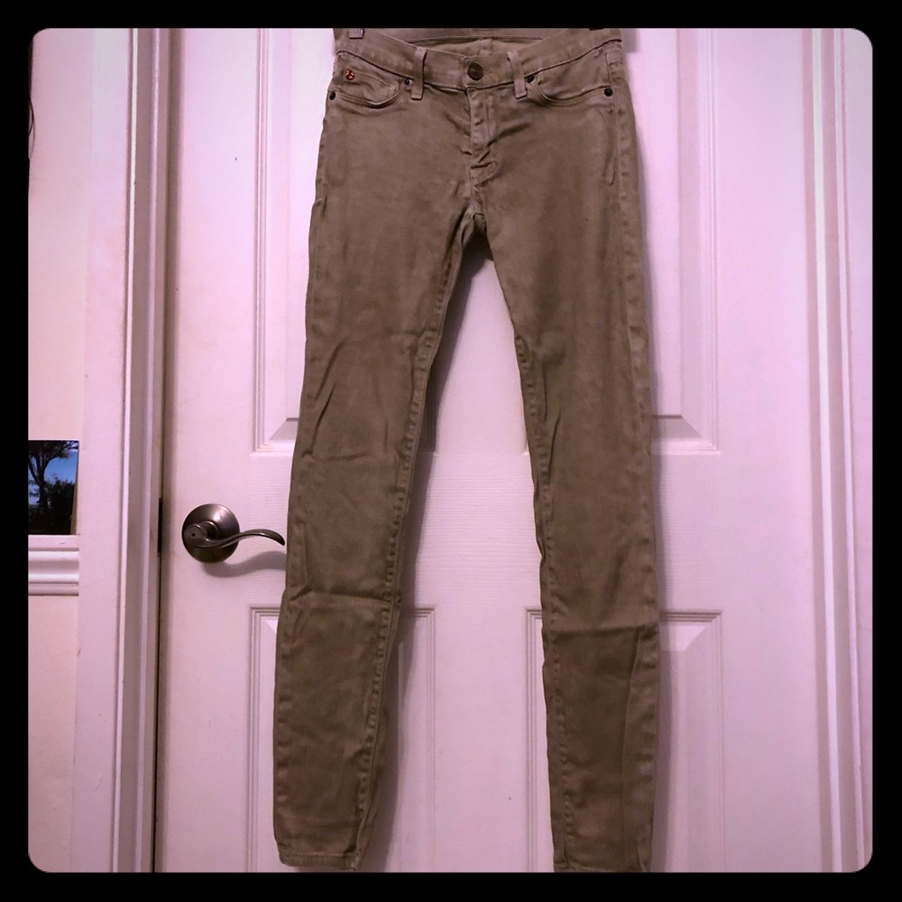 Hudson khaki skinny stretch jeans